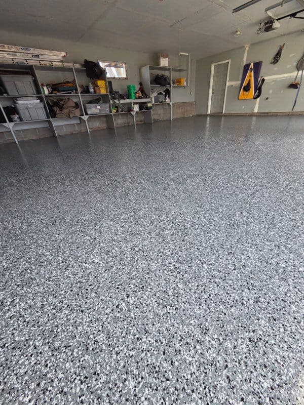 Garage Floor Epoxy Makeover in Anoka MN