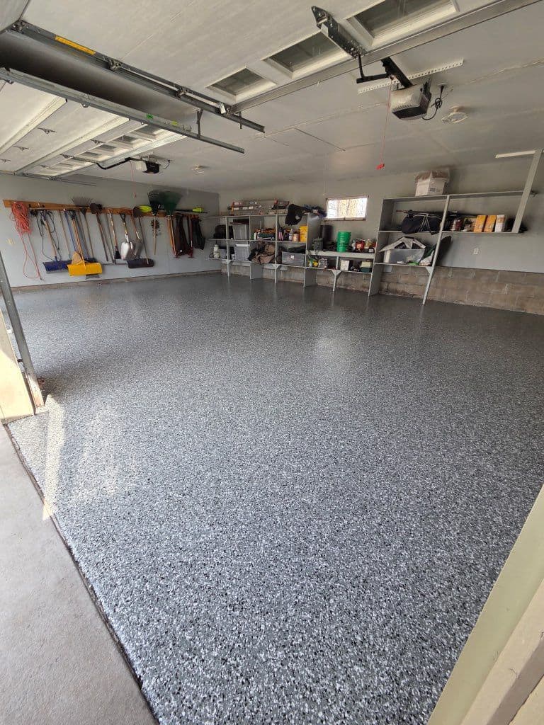 Gallery photos for Garage Floor Epoxy Makeover in Anoka MN: Image #1