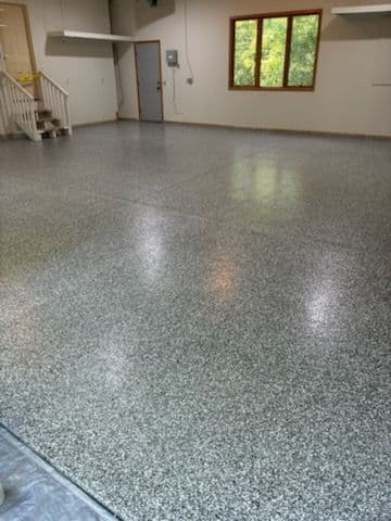 Project Garage Transformation with Flaked Epoxy in Maple Grove image