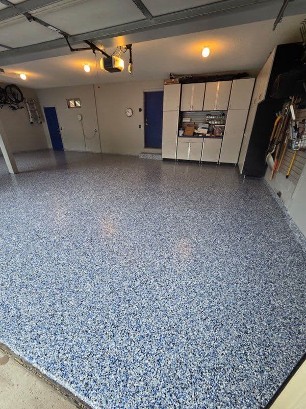 Gallery photos for Transform Your Garage with Our Flaked Epoxy Floors: Image #1